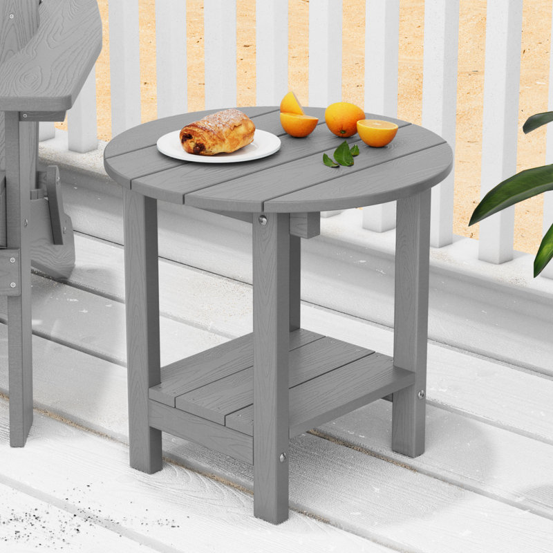 Wade Logan® Sweetgrove Oversize 18'' Plastic/Resin Outdoor Side Table ...